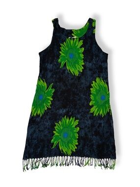 Koko Knot Tropical Green Sunflower Dress